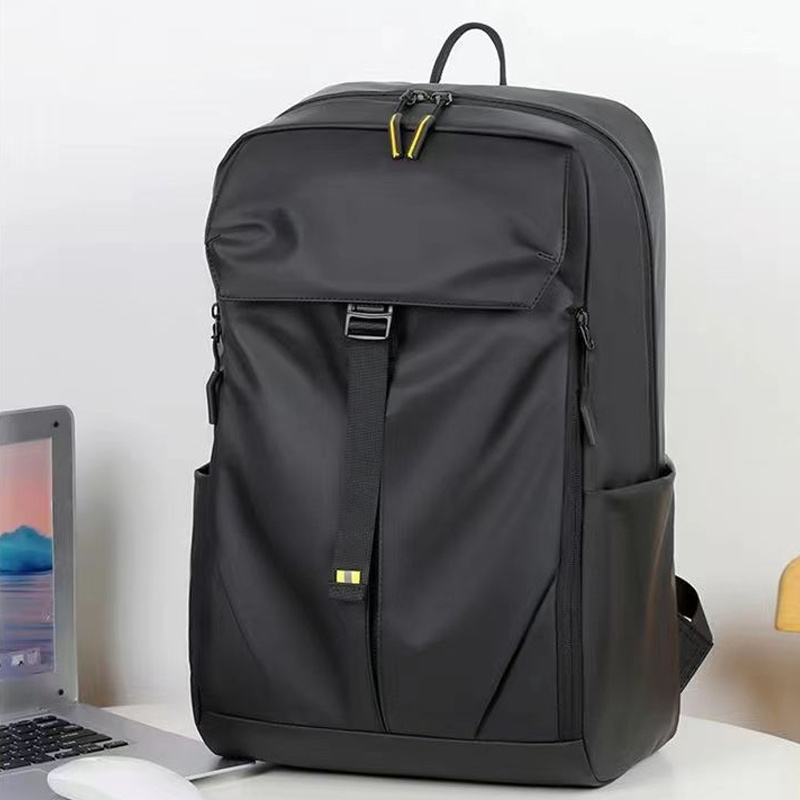 001 flap-buckle laptop backpack · BG-012