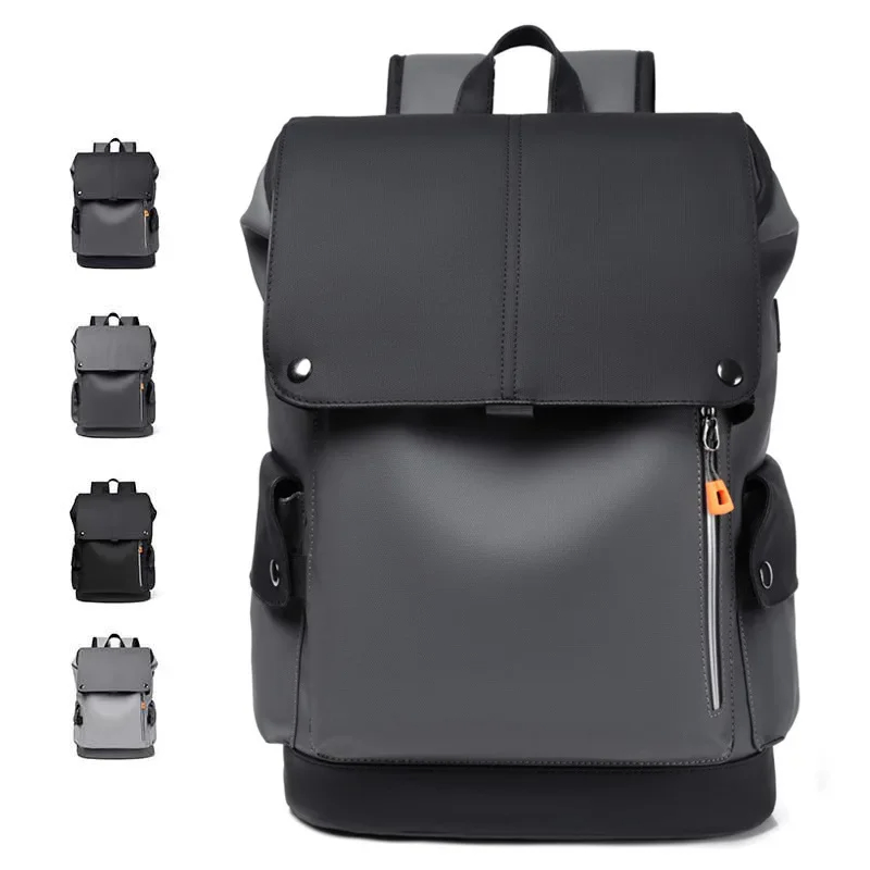 Black buckle-flap backpack · BG-MS-2110735485