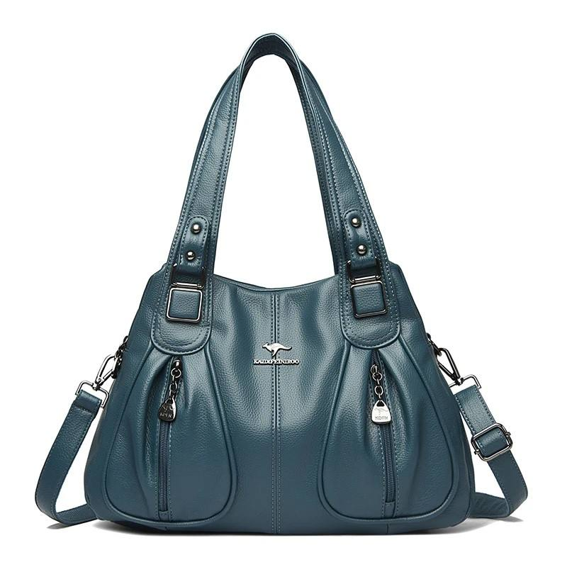 Teal side-pocket handbag · BG-MS-2118840125