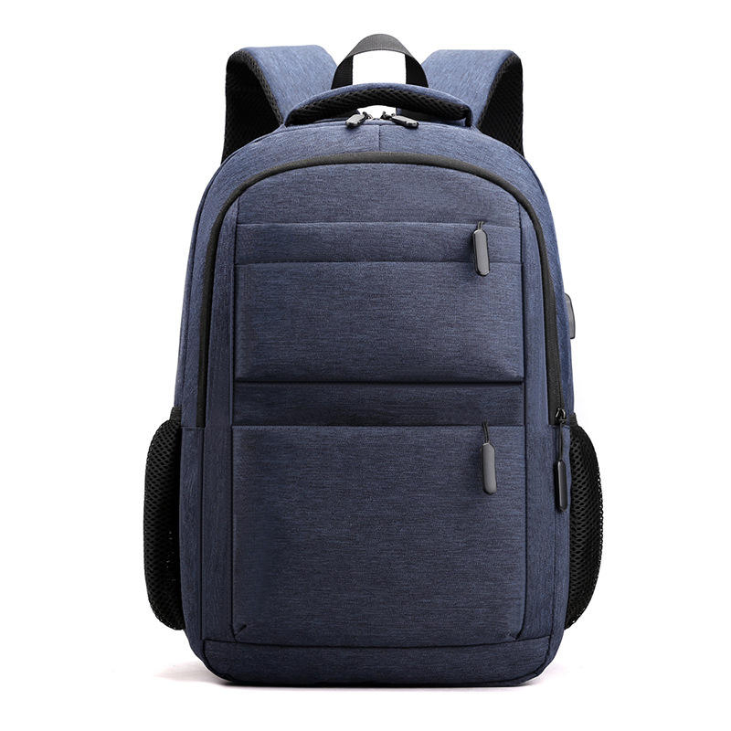 Navy square-front school backpack · BG-MS-2122204845