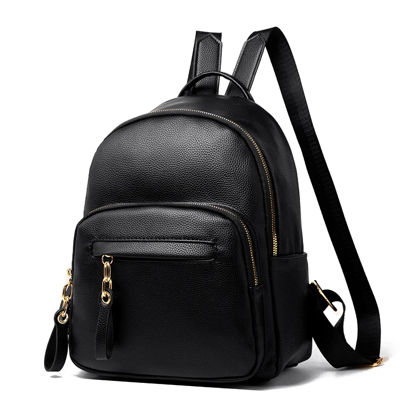 Black compact rounded backpack · BG-MS-2135153435