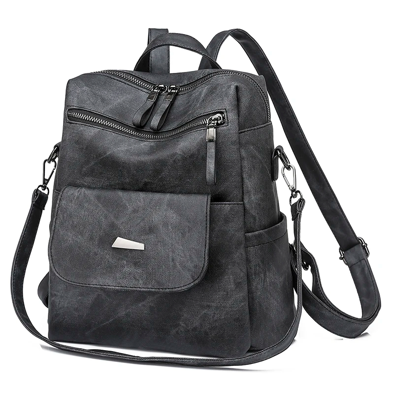 Grey front-pocket backpack · BG-MS-2137188795