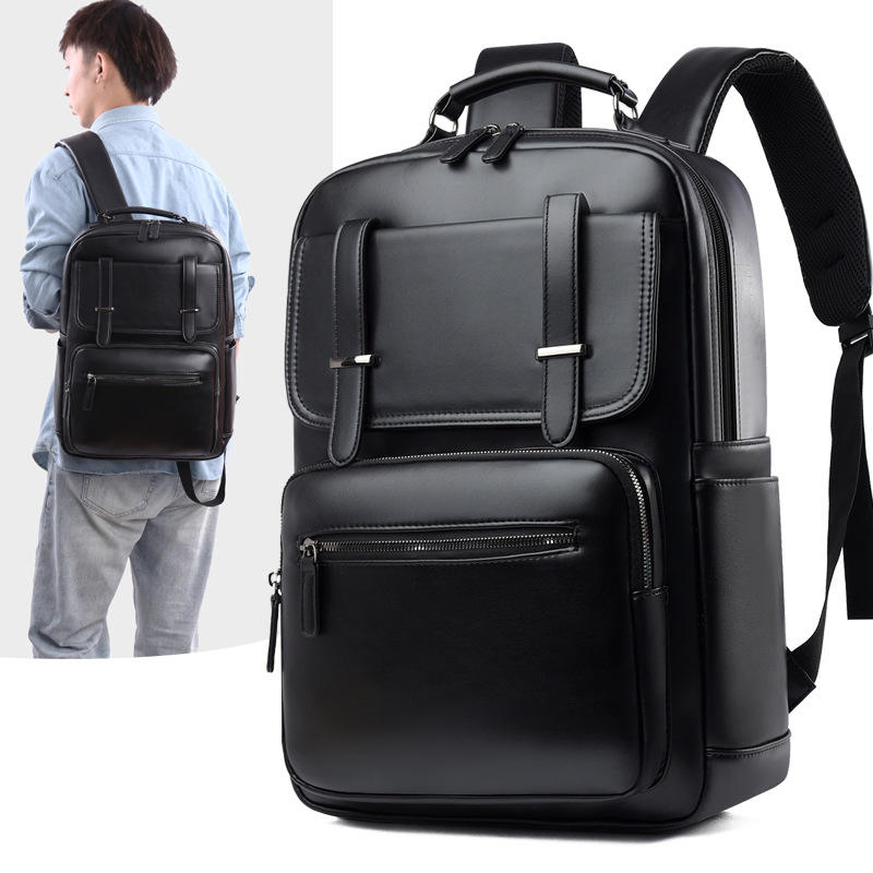 Black expandable business laptop backpack · BG-MS-2176706315