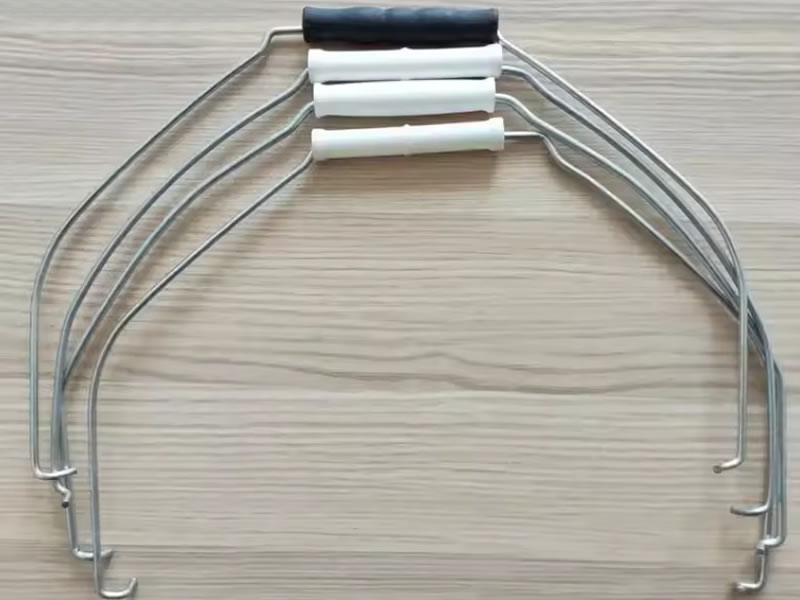 Formed-wire bucket handle with hand grip · AP-013