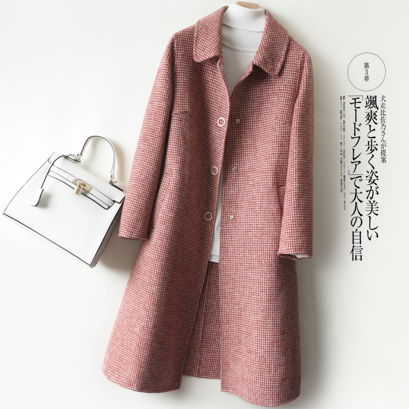 Straight-cut coat with shirt collar and single-breasted buttons · QH-014