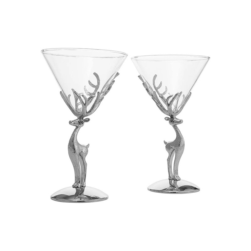 Stag-stem martini glass · HJ-020