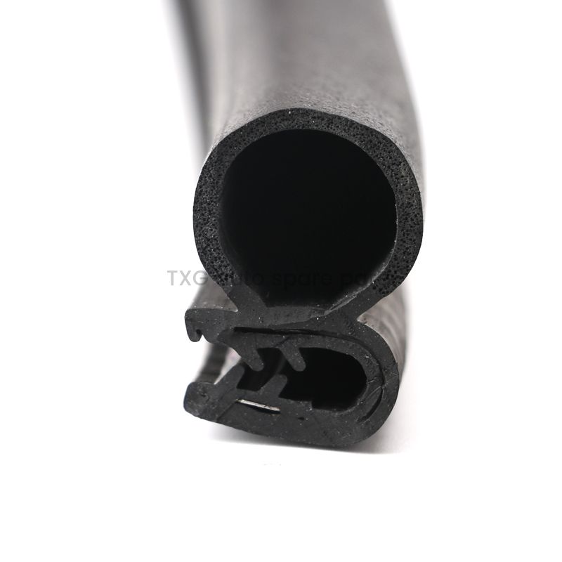 Round-bulb seal with offset gripping channel · QP-037