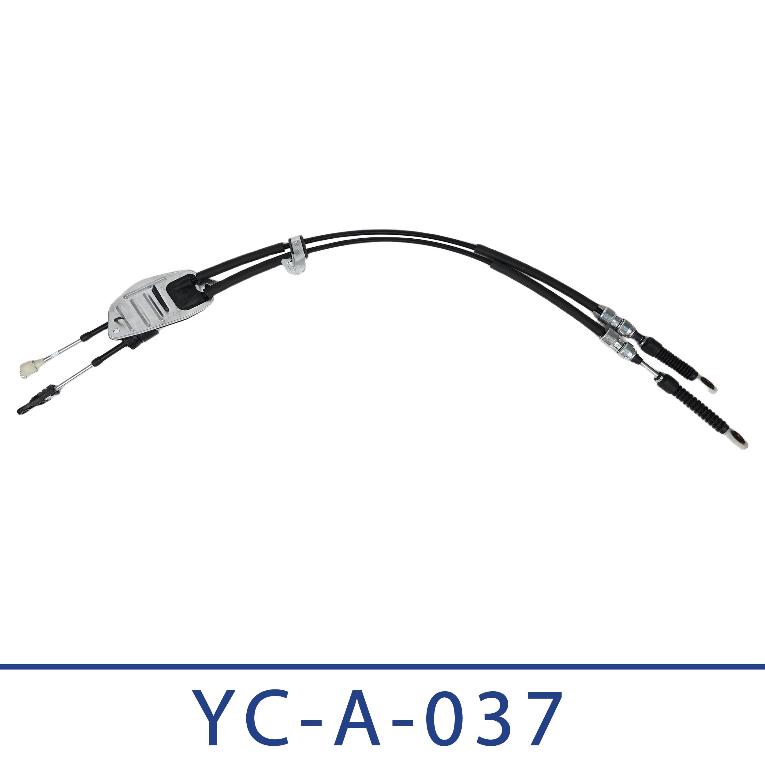 Twin control cables with open mechanical end housing YC-A-037 · QP-099