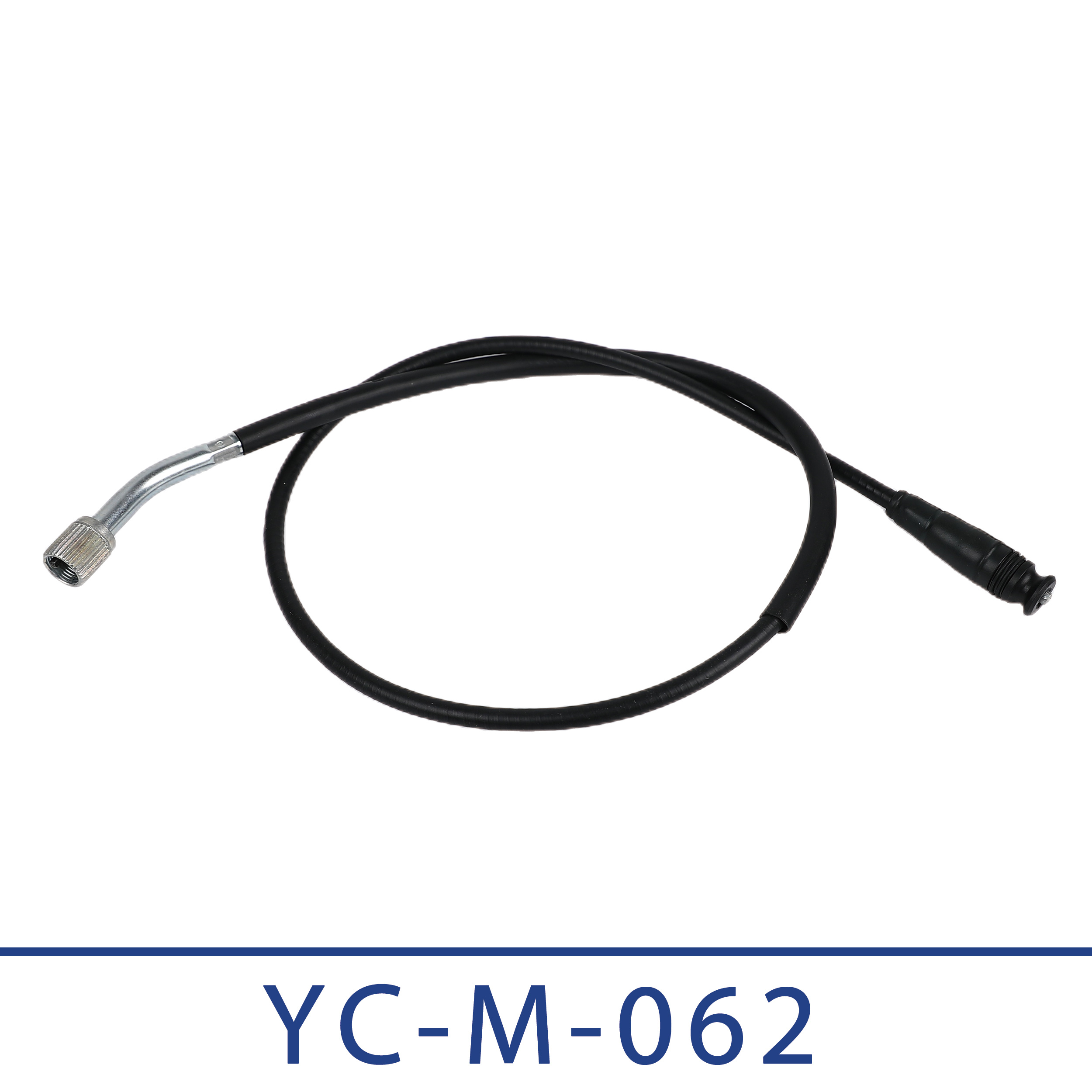 Control cable with curved metal end sleeve YC-M-062 · QP-076
