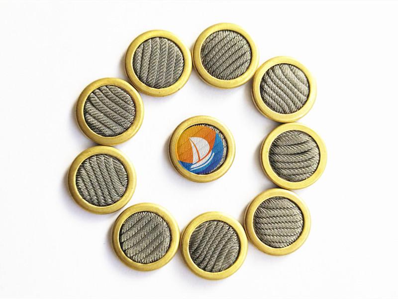 Copper-rimmed pleated servo-valve filter disc · AP-041
