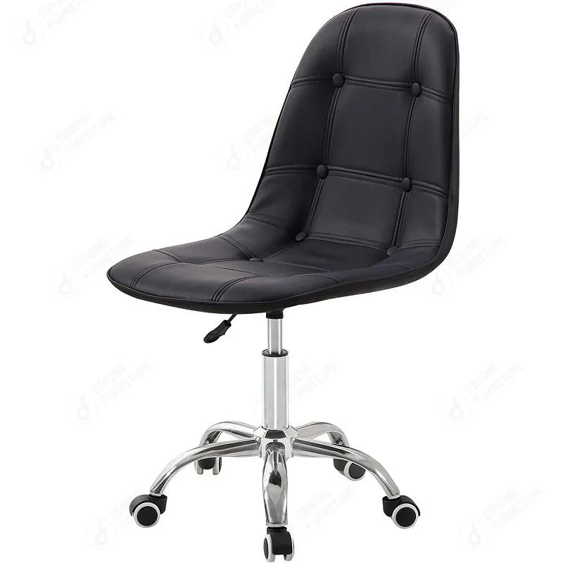 Armless padded task chair with castors DC-U05F · XH-054