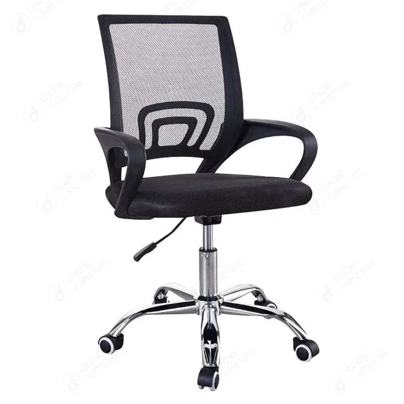 Mesh-back office chair with lumbar panel and castors DC-B01 · XH-056