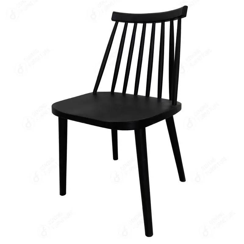 Plastic dining chair with upright back spindles DC-N87 · XH-076