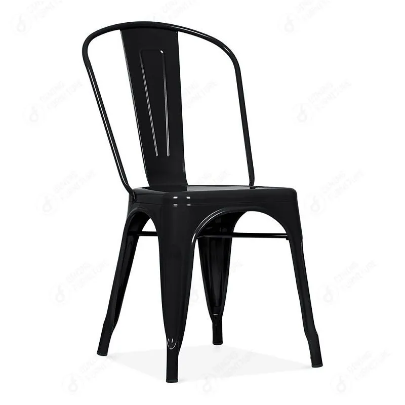Pressed-panel metal dining chair with tall back DC-M01 · XH-060