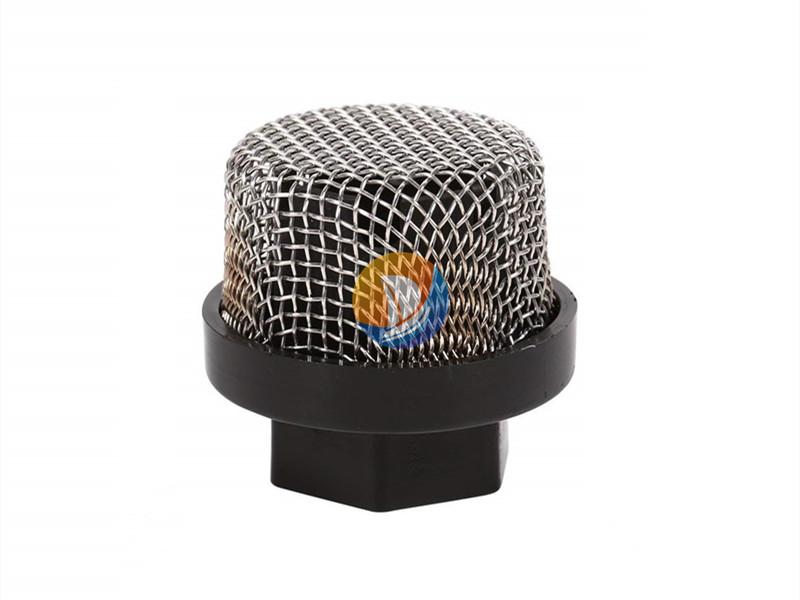 Dome-mesh suction strainer with black base · AP-060