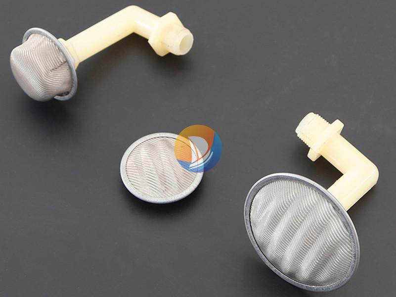 Power-pack suction strainer with elbow port · AP-081