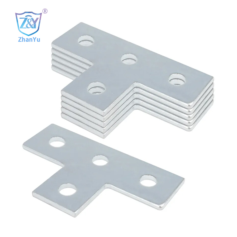 Flat T-shaped strut connector plate · YN-114