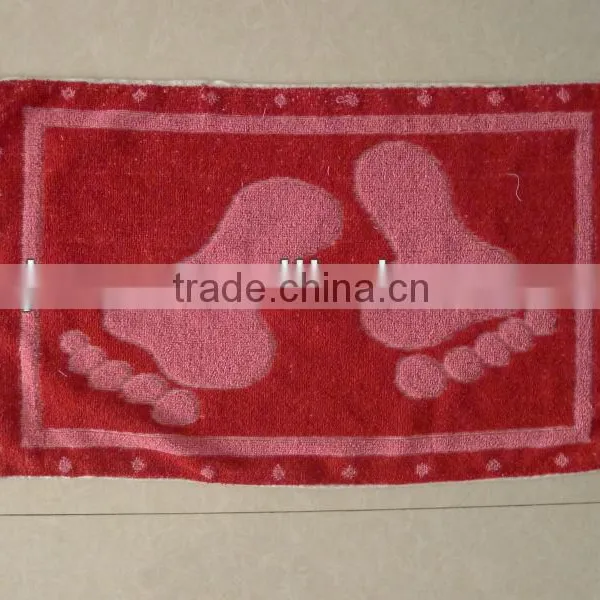 Rectangular bath mat with footprint relief · GY-072