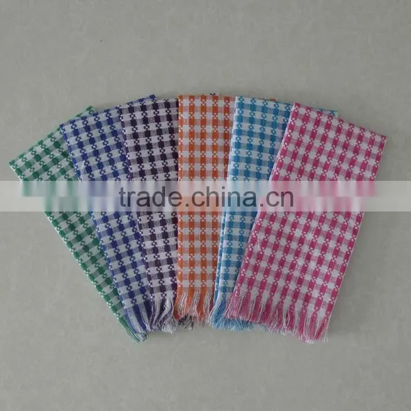 Fringed waffle-weave dishcloth · GY-081