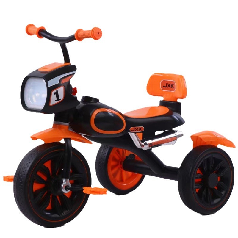 Pedal tricycle with lamp shell and rear backrest D129 · PX-040