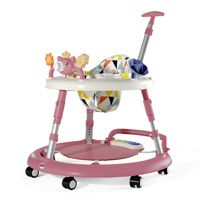 Round-base seated walker with telescopic legs and tall push handle XR002 · PX-057