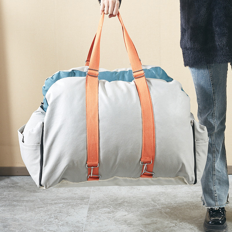 Drawstring pet carrier with twin straps · NH-032