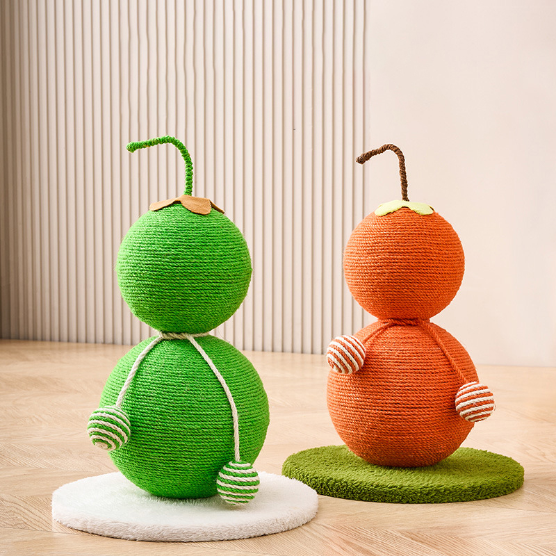 Stacked twin-ball cat scratching toy · NH-098