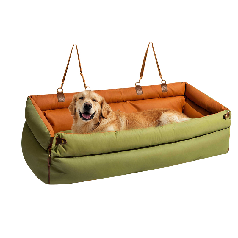 Long box pet car seat with twin handles · NH-026