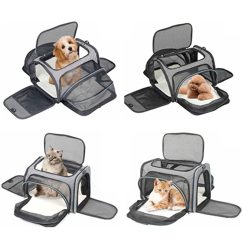 Expandable mesh pet carrier enclosure · NH-053
