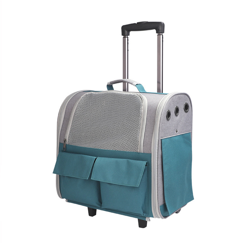 Arched two-wheel trolley pet carrier · NH-050