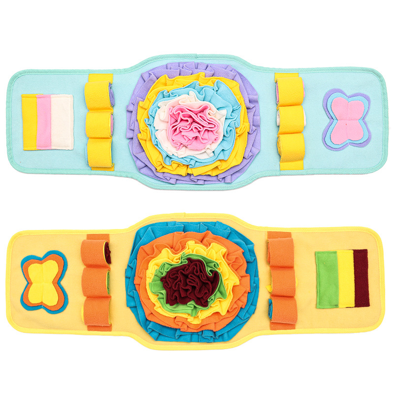 Long snuffle mat with petal pockets · NH-014