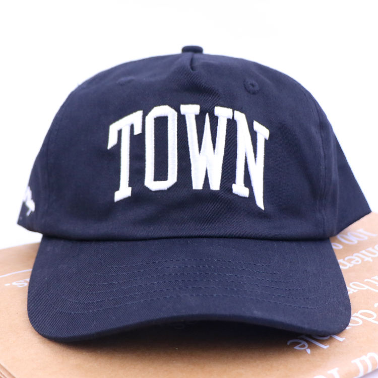 Unstructured five-panel curved-brim dad cap · FS-089