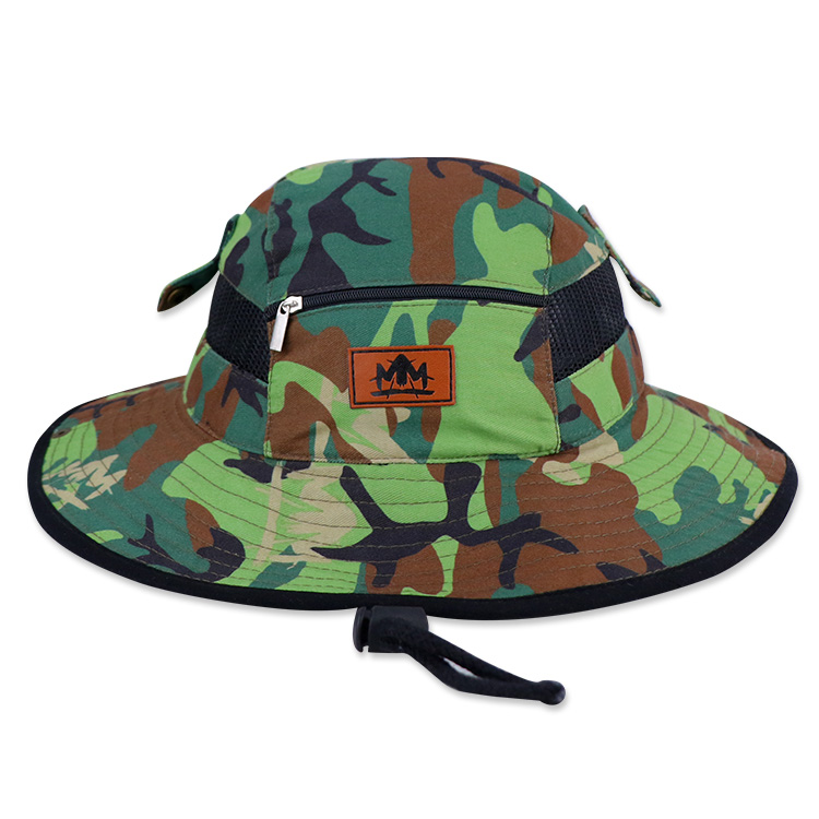 Boonie hat with mesh side inserts and chin cord · FS-094