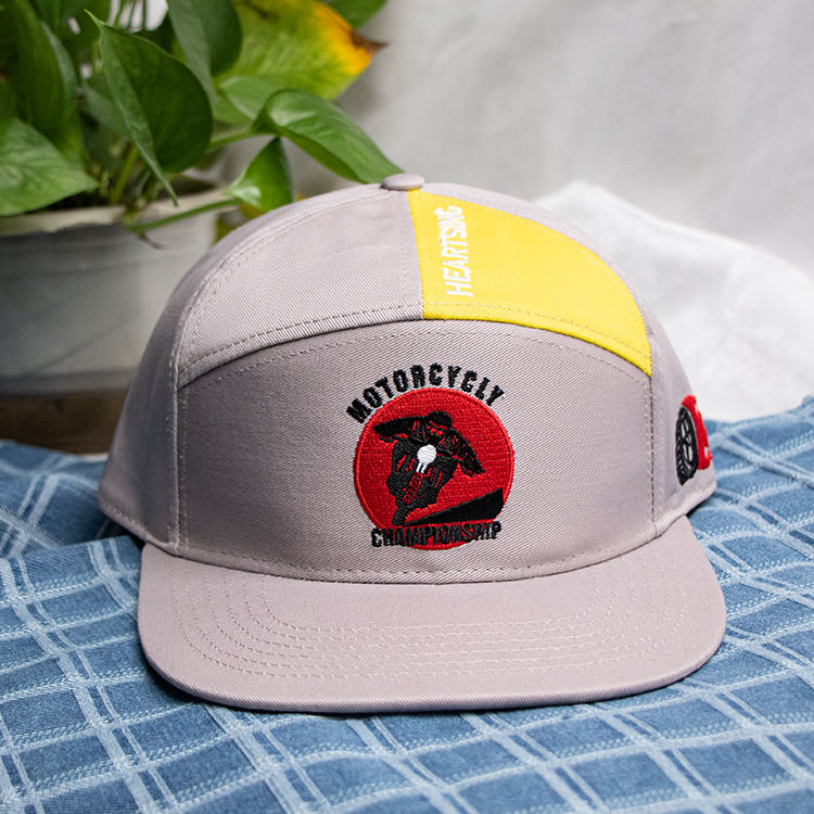 Seven-panel full-fabric flat-brim cap · FS-088