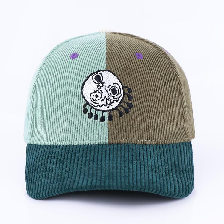 Six-panel cord-textured baseball cap · FS-084