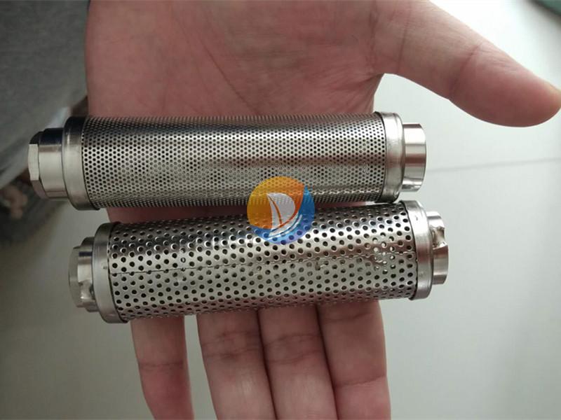 Inline strainer for herbal decoction equipment · AP-058