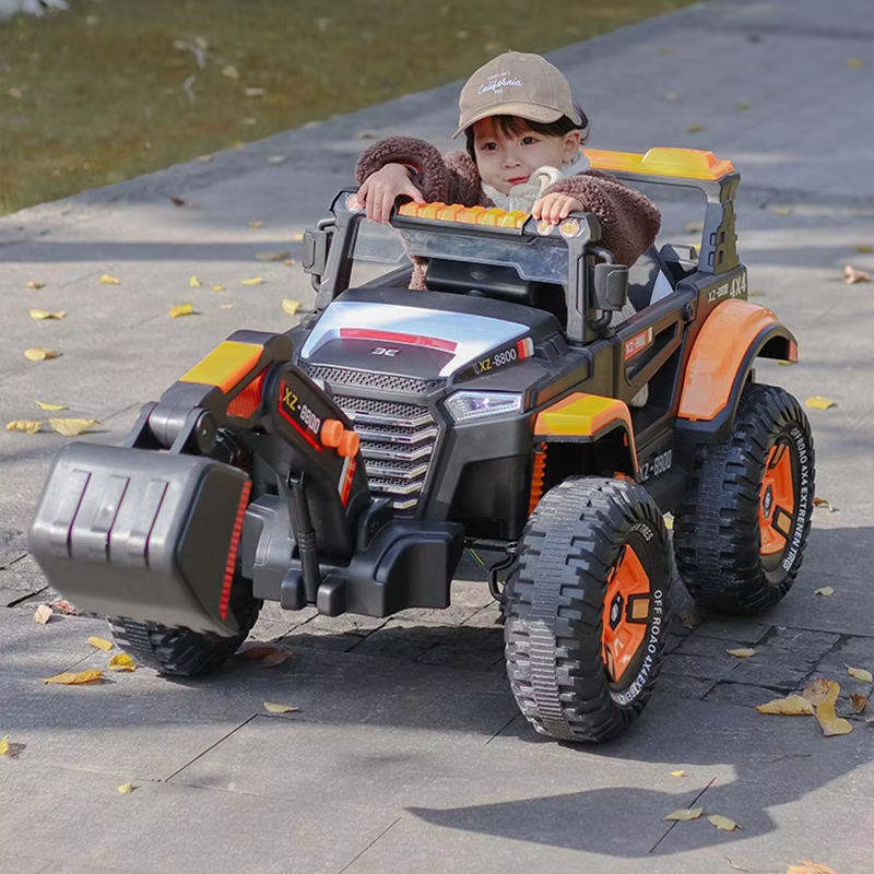 Electric ride-on loader toy with pickup body and front bucket · PX-096