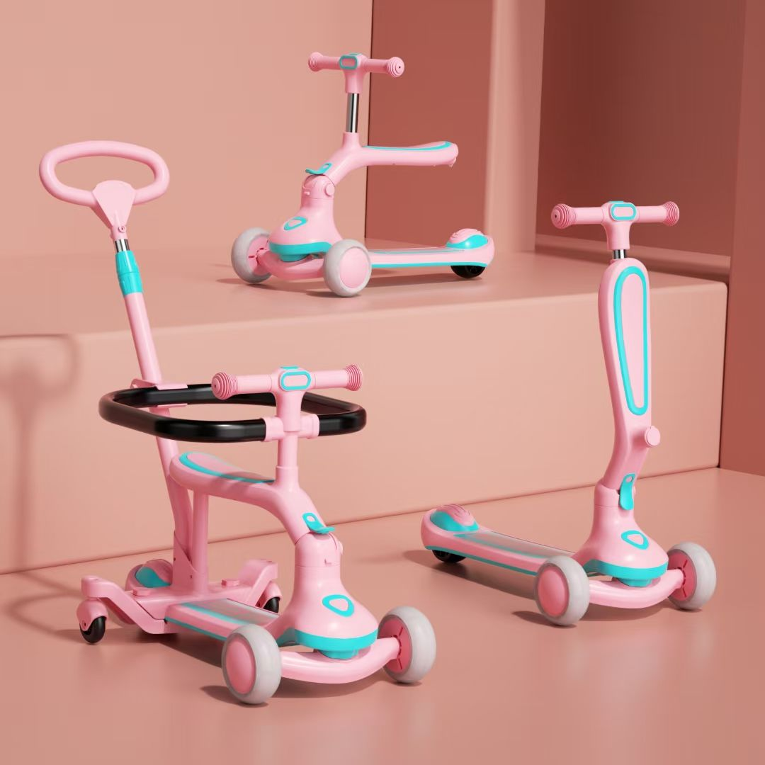 Three-wheel scooter series with guarded seat and parent handle · PX-098