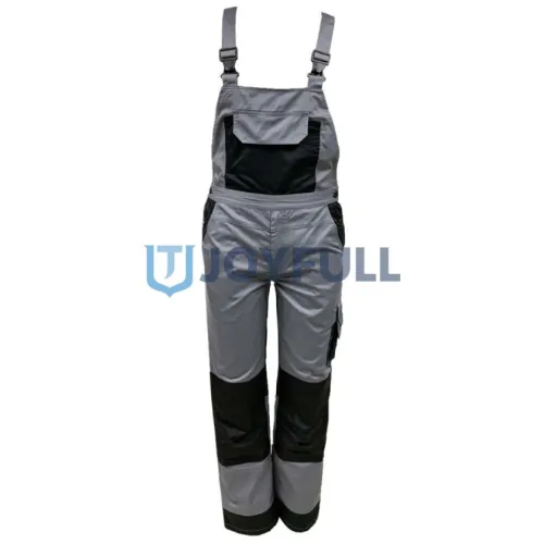 Work bib trousers with large bib pocket and knee panels · FS-062
