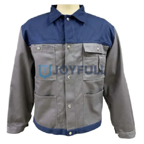 Multi-pocket work jacket with snap placket · FS-036