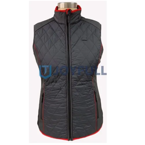 Long softshell vest with diamond quilting · FS-057