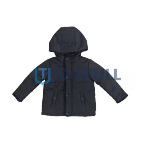Children’s padded jacket with hood and plain placket · FS-064