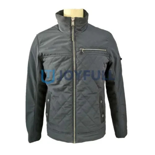 Jacket with twin chest zips and diamond-quilted body · FS-054