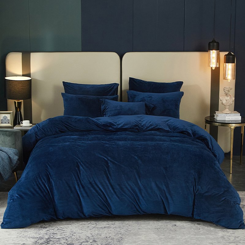 Plush velvet duvet cover · GY-044