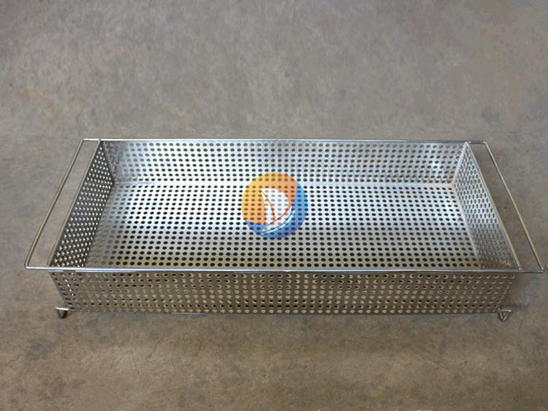 Rectangular perforated-metal basket · AP-067