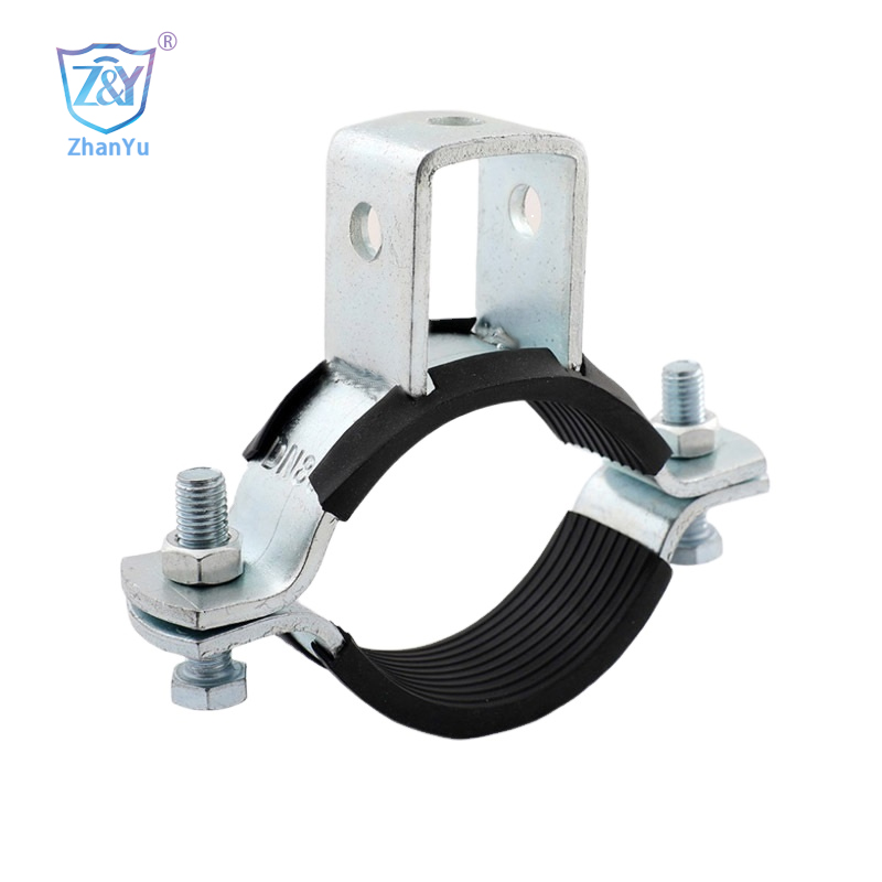 Heavy two-lug pipe hanger with rubber lining · YN-109