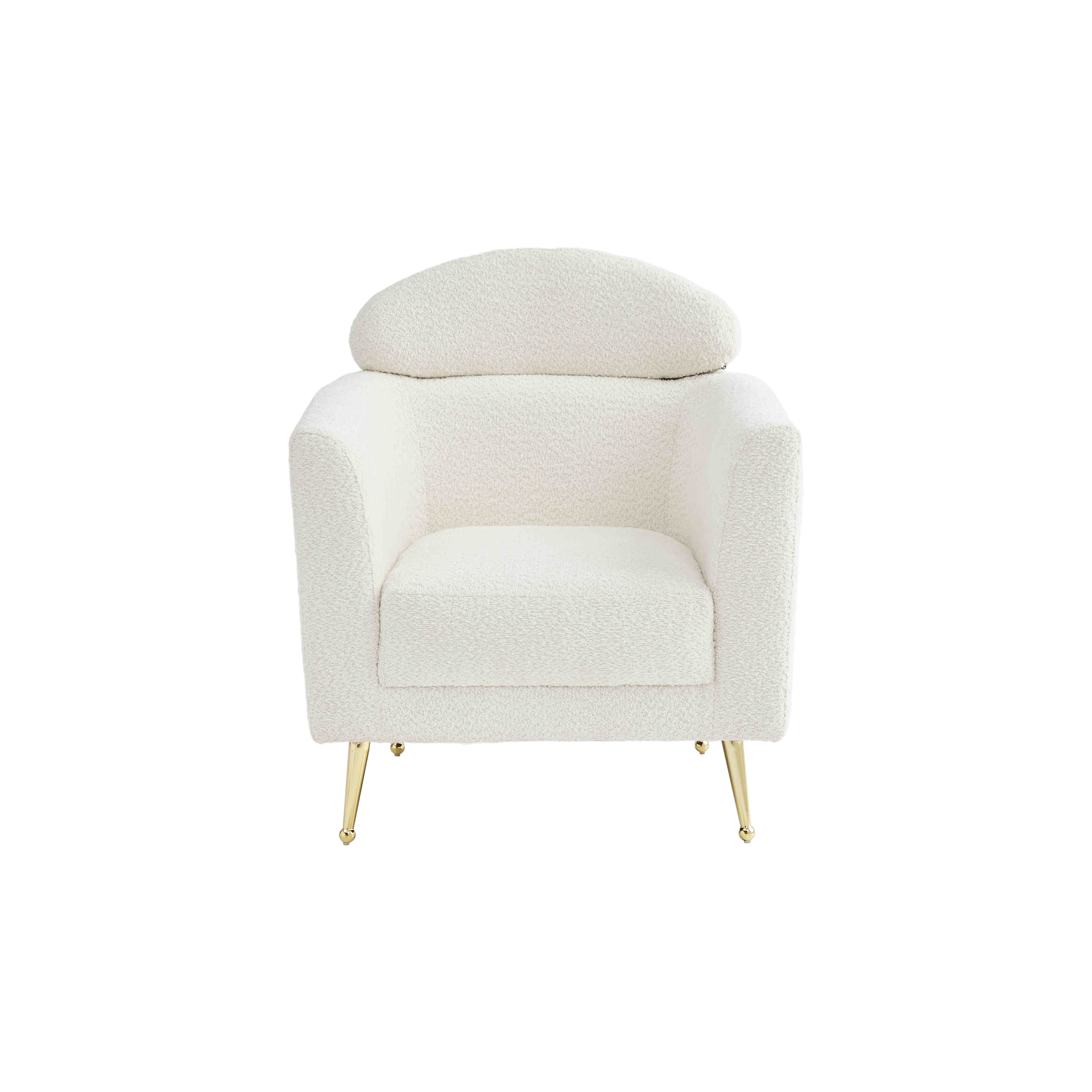 Lounge chair with separate head cushion and rounded arms GSC1963 · XH-038
