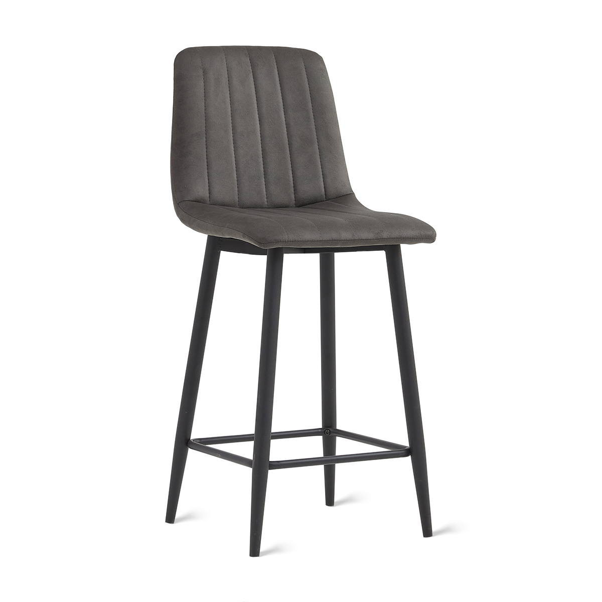 Armless bar stool with vertical stitched back GBar895Aa-1 · XH-029