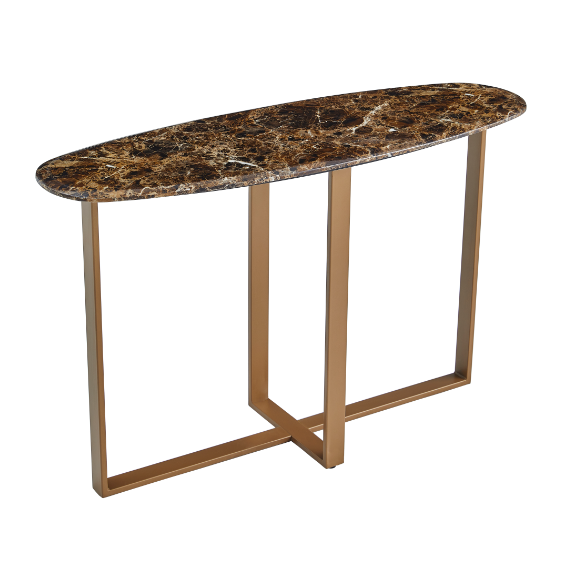 Narrow oval side table with open-frame legs GC1166-7 · XH-020