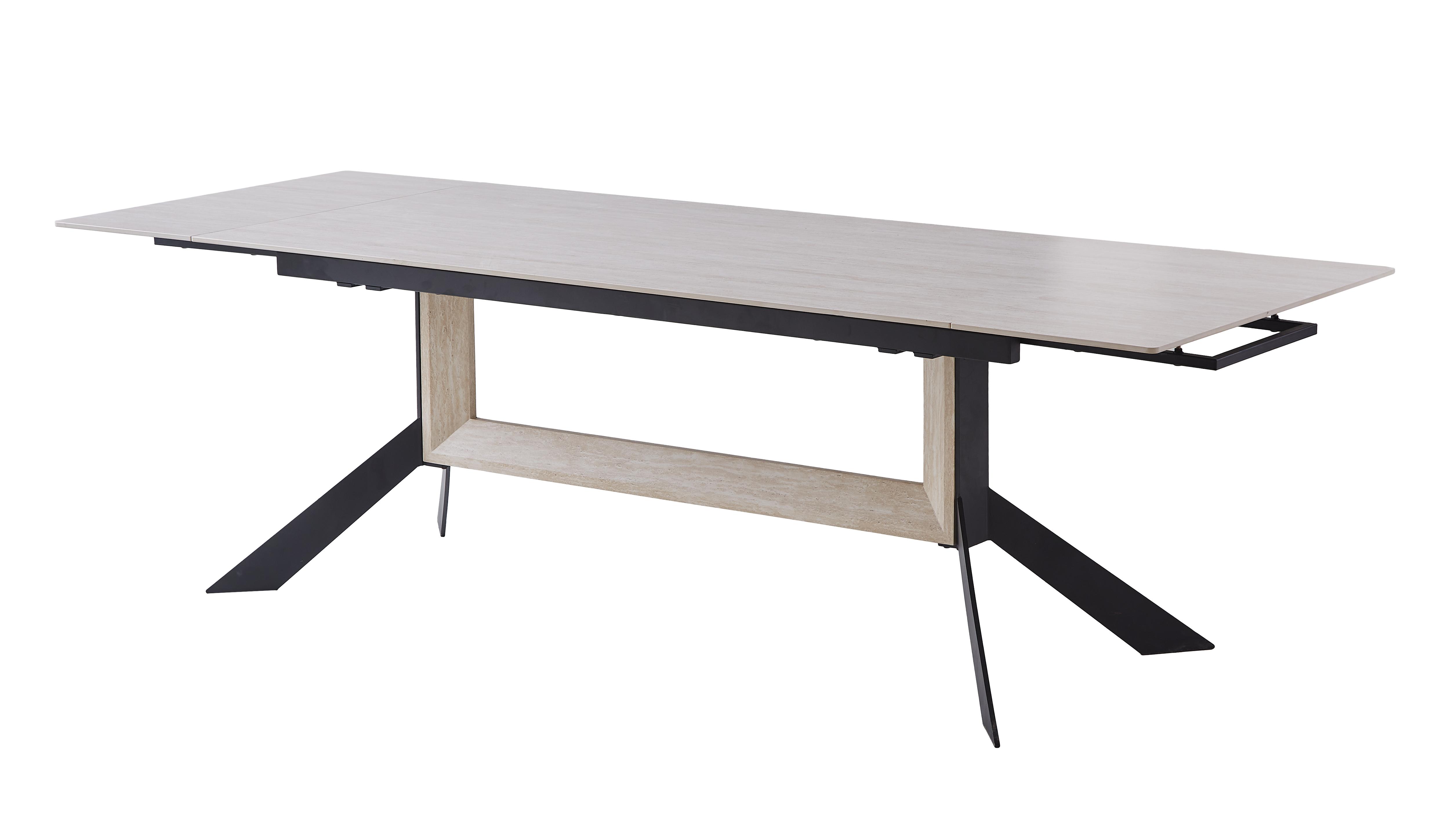 Dining table with rectangular linking frame and branched feet GDT1251A-3 · XH-100